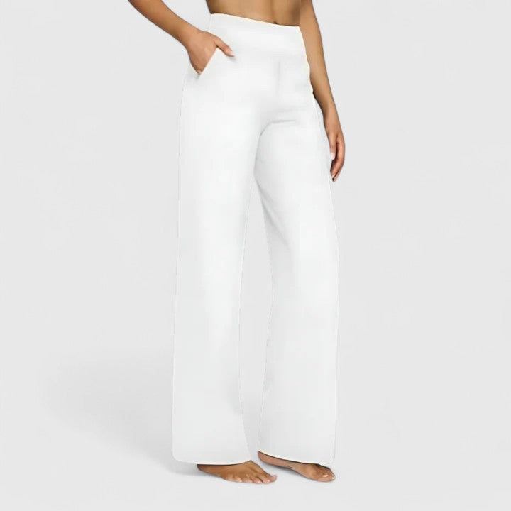 Lucille Beaupré | High-Waist Wide Leg Black Pants
