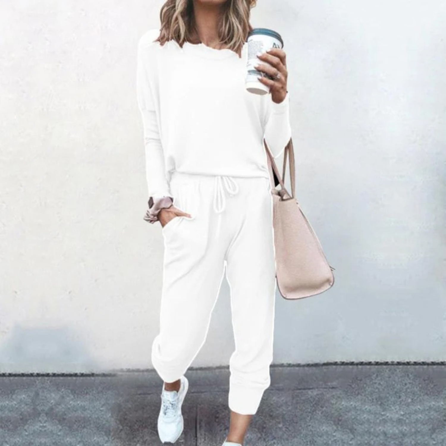 Seraphelle Beaumont | Pink Relaxed Jogger Two-Piece Lounge Set