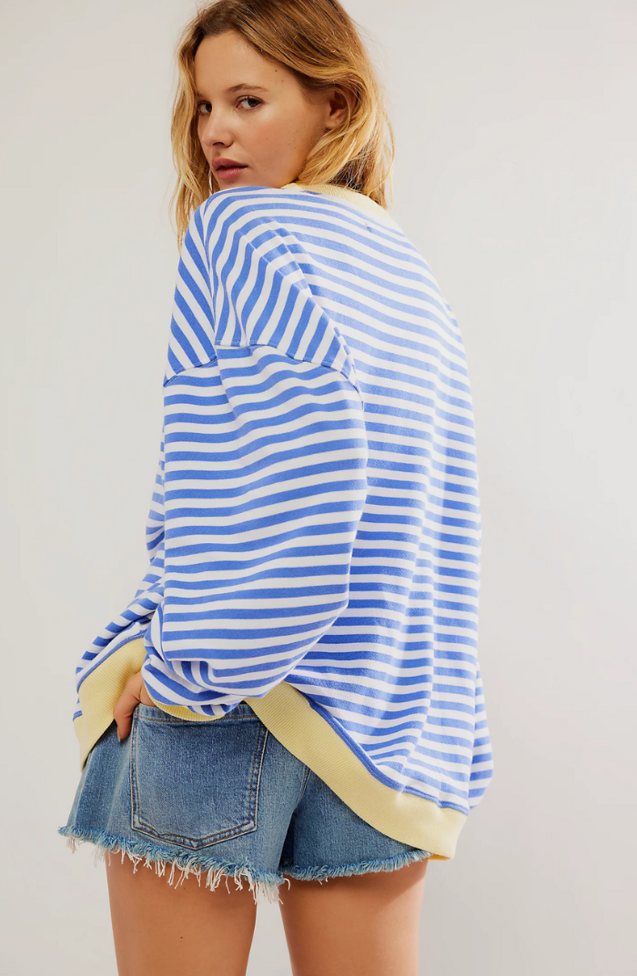 Isolde Bergerac | Striped Round-Neck Pullover For Women