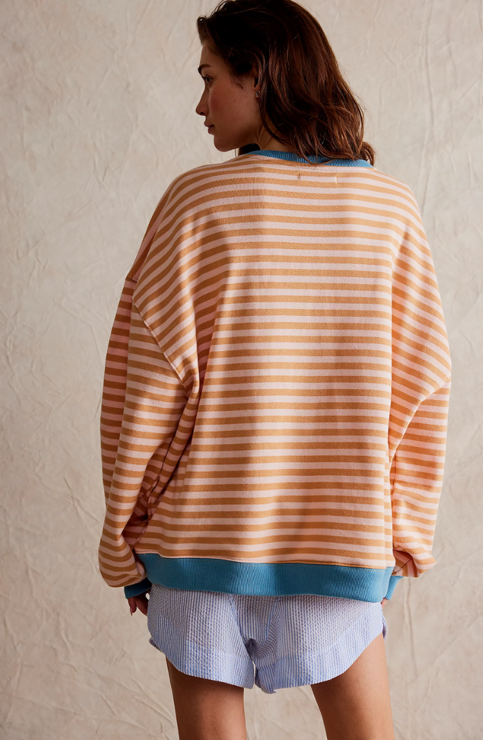 Isolde Bergerac | Striped Round-Neck Pullover For Women