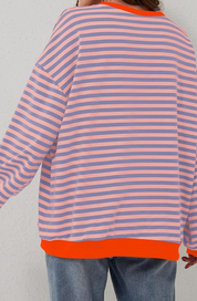 Isolde Bergerac | Striped Round-Neck Pullover For Women