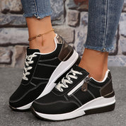 Claudette Renoir | Women's Navy Blue Orthopedic Lace-Up Sneaker