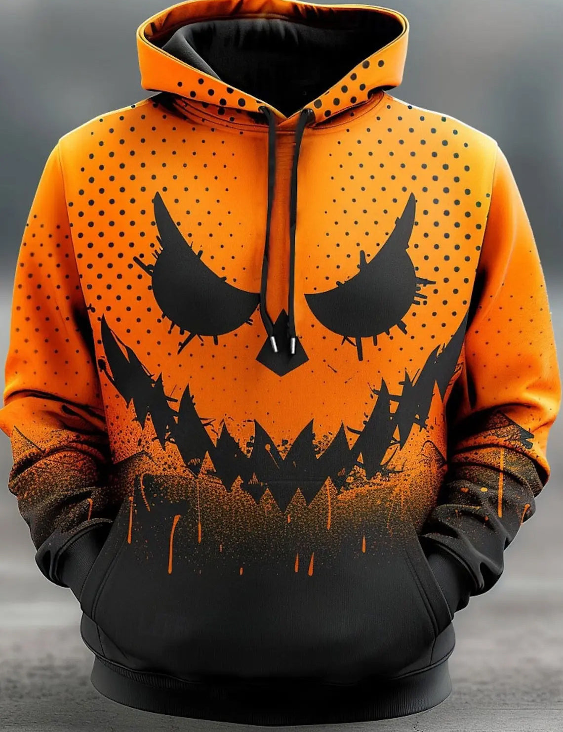 Pumpkin Patch | Glowing Pumpkin Halloween Hoodie For Men