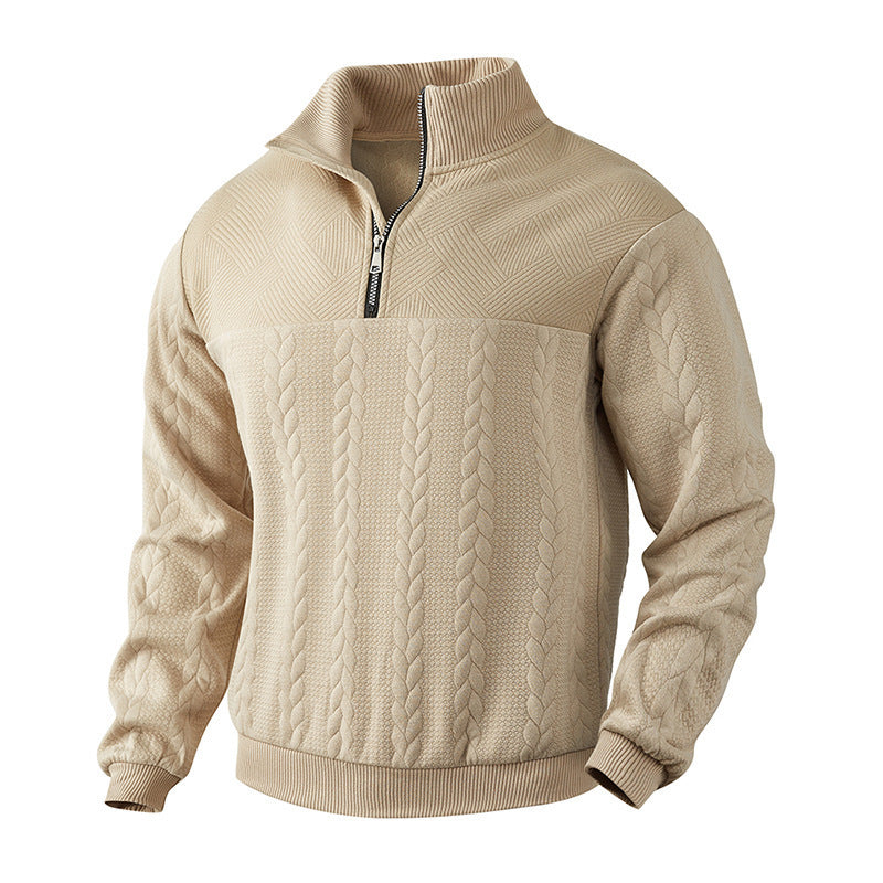 Reed Hunham | Jacquard Quarter-Zip Sweater For Men