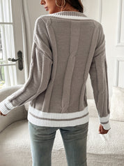Elena Halwick | Elegant V-Neck Sweater For Women