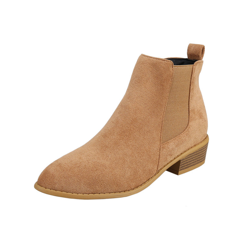 Rosamund Beaulieu | Suede Pointed-Toe Ankle Boots For Women