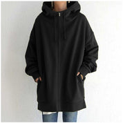 Solene Girard | Zip-Up Fleece Hoodie For Women