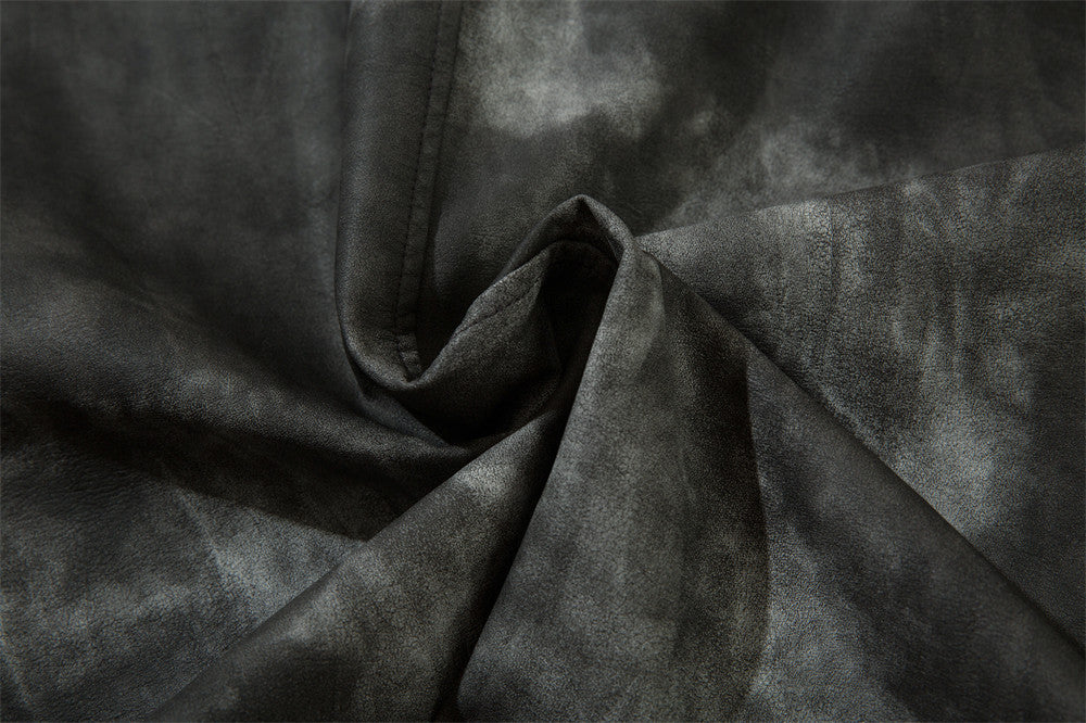 Etienne Corradini | Tie-Dye Suit Collar Leather Jacket For Men