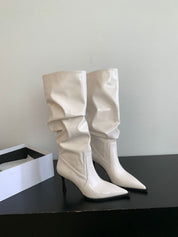 Antoinette Rivière | Slouchy Pointed-Toe Knee-High Boots For Women