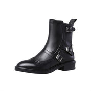 Isadora Chatelain | Buckle Strap Ankle Boots For Women