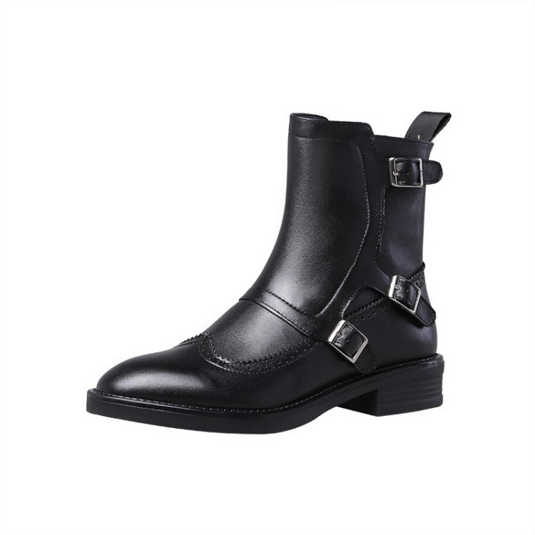 Isadora Chatelain | Buckle Strap Ankle Boots For Women