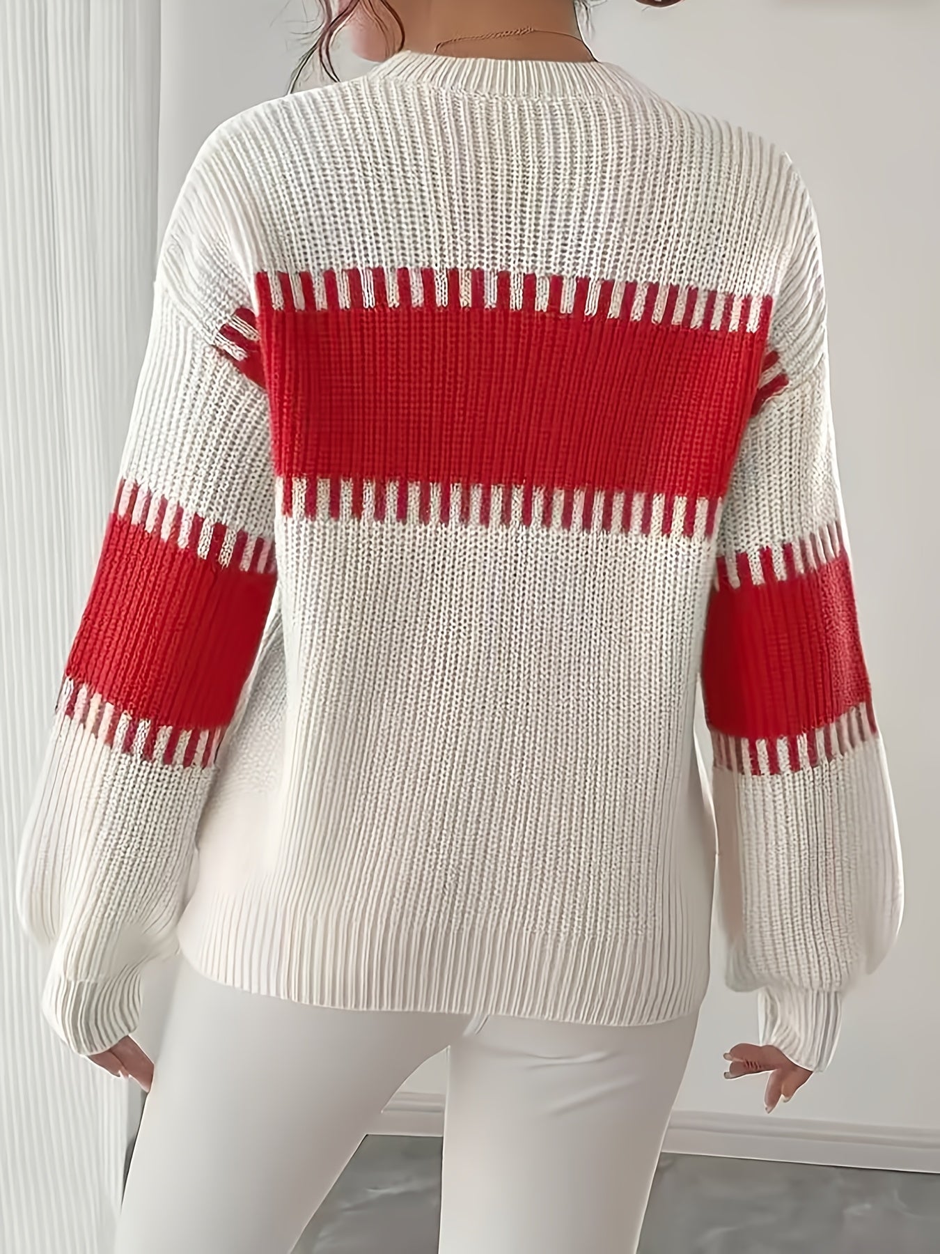 Margaux Thibault | Colour-Block Striped Sweater For Women