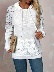 Giulia Renard | Floral Lace Hoodie For Women