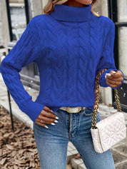 Éloise Vandermeer | Cozy Cable-Knit Turtleneck Sweater For Women