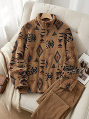 Mathieu Laroche | Patterned Fleece Mens Jacket