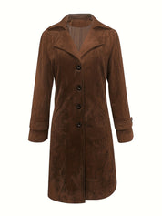 Céleste Duvernay | Suede Trench Coat For Women