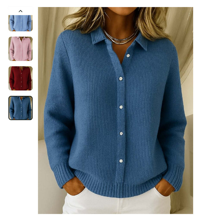 Claire Belmont | Button-Up Knit Cardigan Sweater For Women Long Sleeve