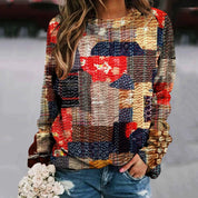 Juliette Beaumont | Patchwork Knit Sweater For Women