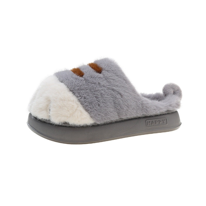 Nico Bellamy | Cozy Cat Paw Plush Slippers For Unisex