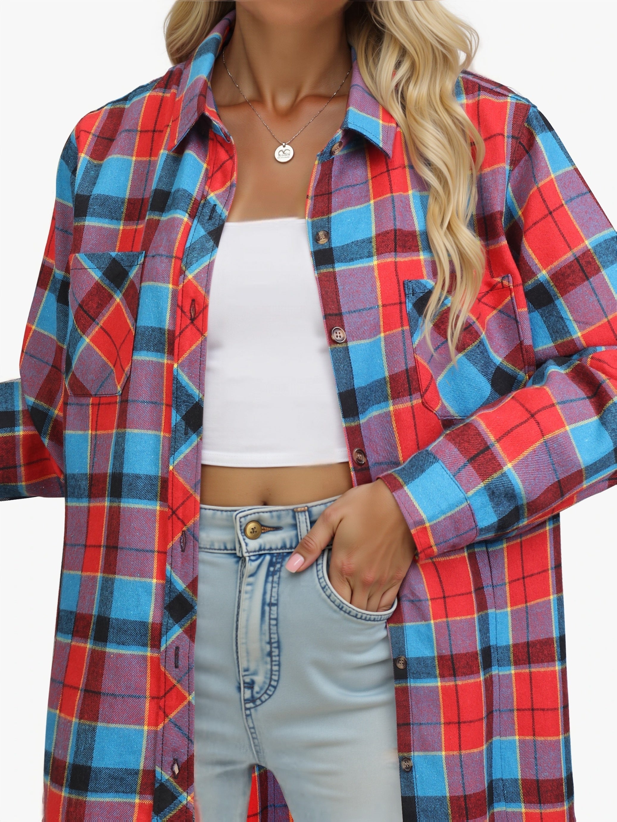 Fiorella Duquesne | Buffalo Check Shirt With Tie-Front Styling