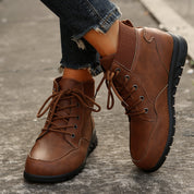 Lorraine Duval | Round Toe Ankle Boots For Women