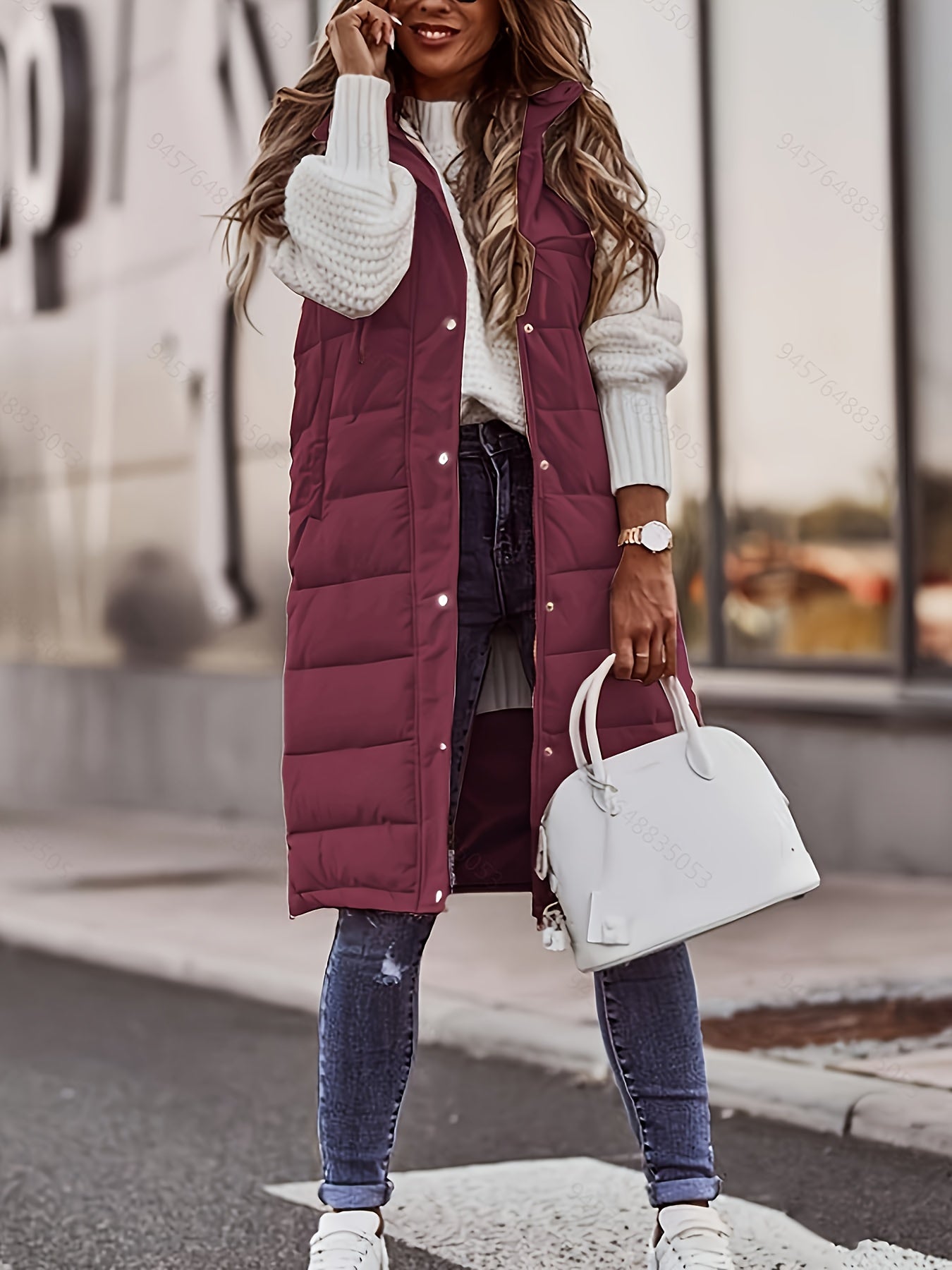 Brielle Ashworth | Longline Hooded Puffer Vest For Women