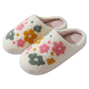 Colette Danvers | Floral Fleece House Slippers For Women