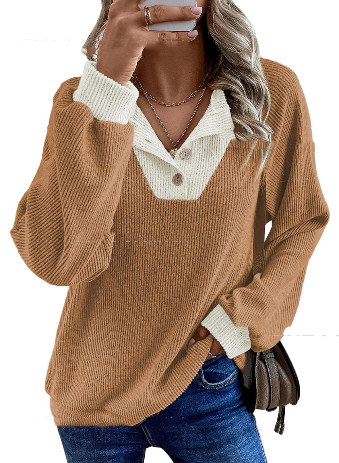 Margherita Fontanelli | Ribbed Knit Collared Sweater For Women