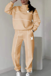 Vanessa Chambord | Half-Zip Lounge Sweatsuit Set For Women