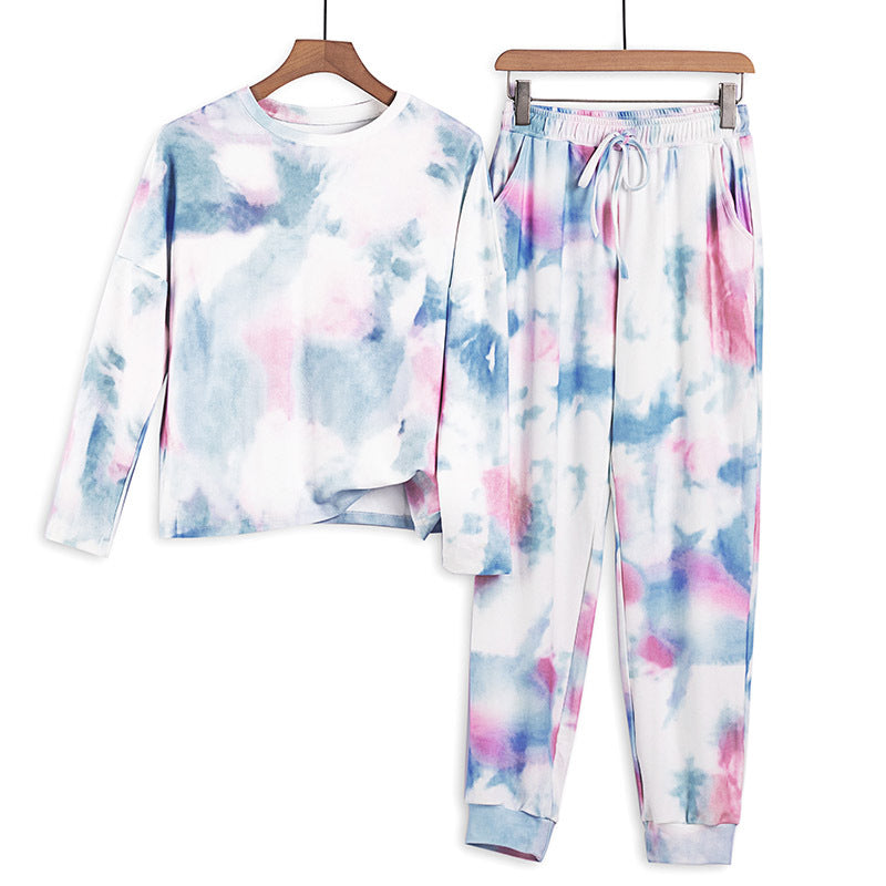Giselle Castille | Tie-Dye Two Piece Lounge Set For Women