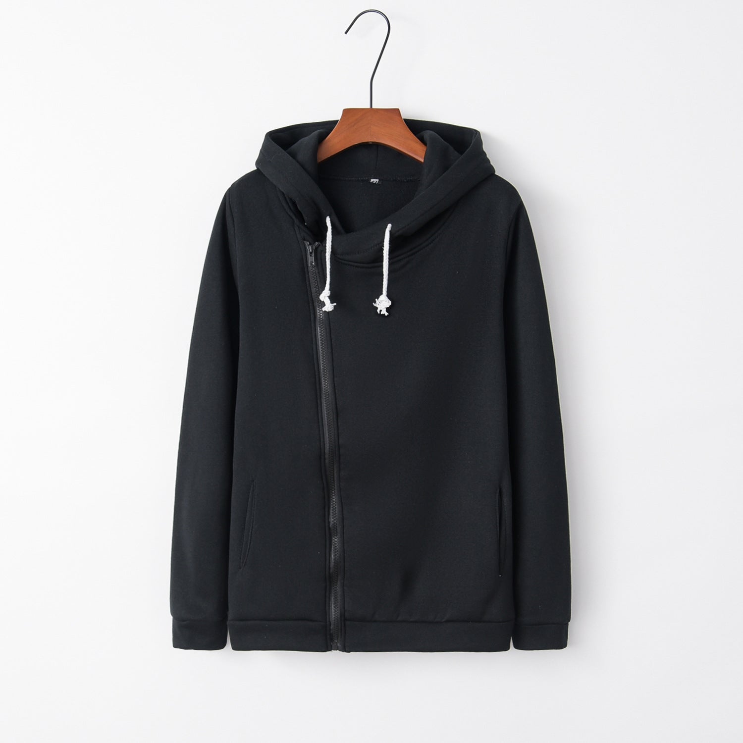 Marielle Fontenot | Diagonal Zip Hoodie For Women