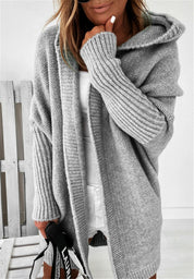 Lila Montrachet | Oversized Hooded Cardigan Sweater For Women