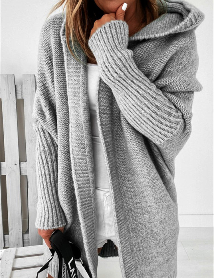 Lila Montrachet | Oversized Hooded Cardigan Sweater For Women