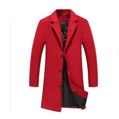 Jameson Evershaw | Single-Breasted Wool-Look Overcoat For Men