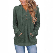 Lucia Ferrante | Wine Red Hooded Rib-Knit Sweater For Women