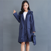 Nadia Bellemont | Polka Dot Hooded Raincoat For Women