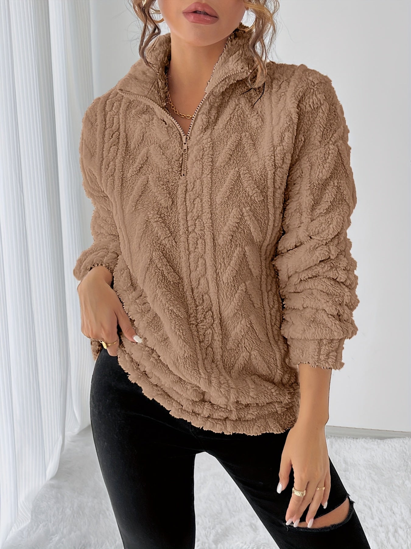 Margherita Solvang | Textured Cable-Knit Sweater For Women