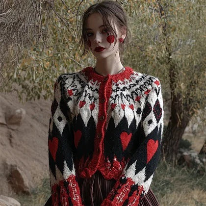 Odalys Ferrand | Halloween Cat Print Crew-Neck Sweater For Women
