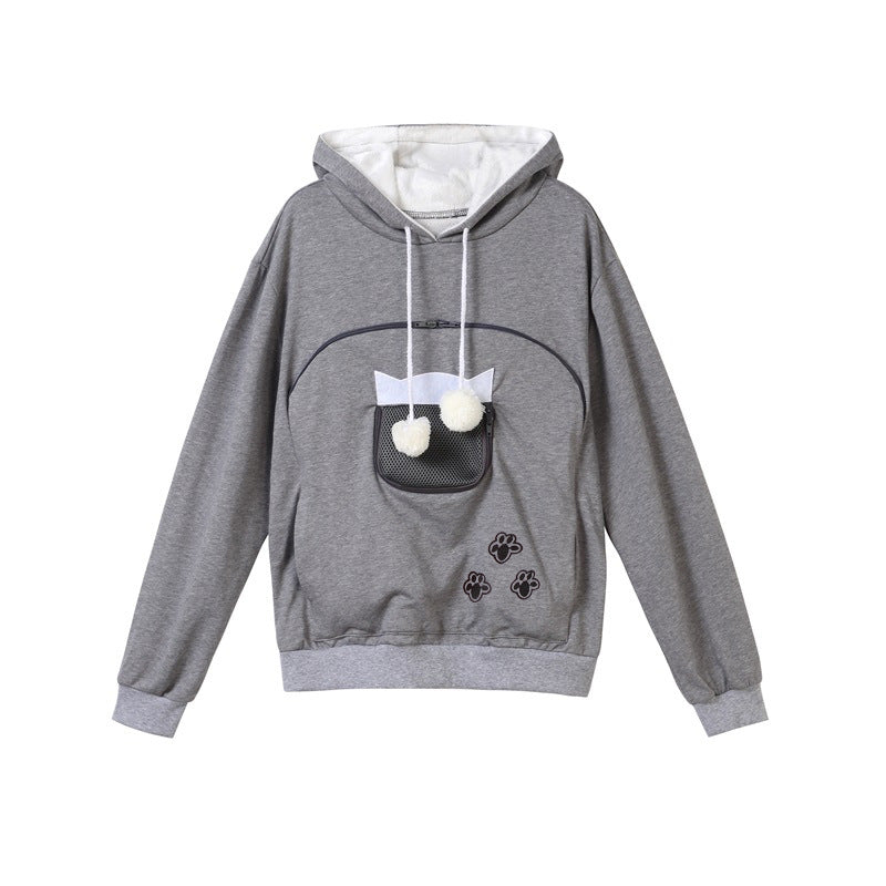 Amelie Rousset | Cat Ear Pet Carrier Hoodie For Women