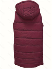 Brielle Ashworth | Longline Hooded Puffer Vest For Women