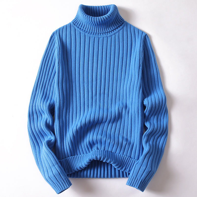 Jude Quarton | Slim Fit Ribbed Turtleneck Sweater For Men