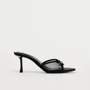 Margaux Chevalier | Bowknot Mesh Heeled Sandals For Women