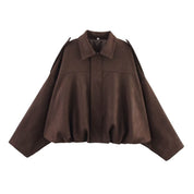 Renata Ashbourne | Faux Suede Pilot Jacket For Women