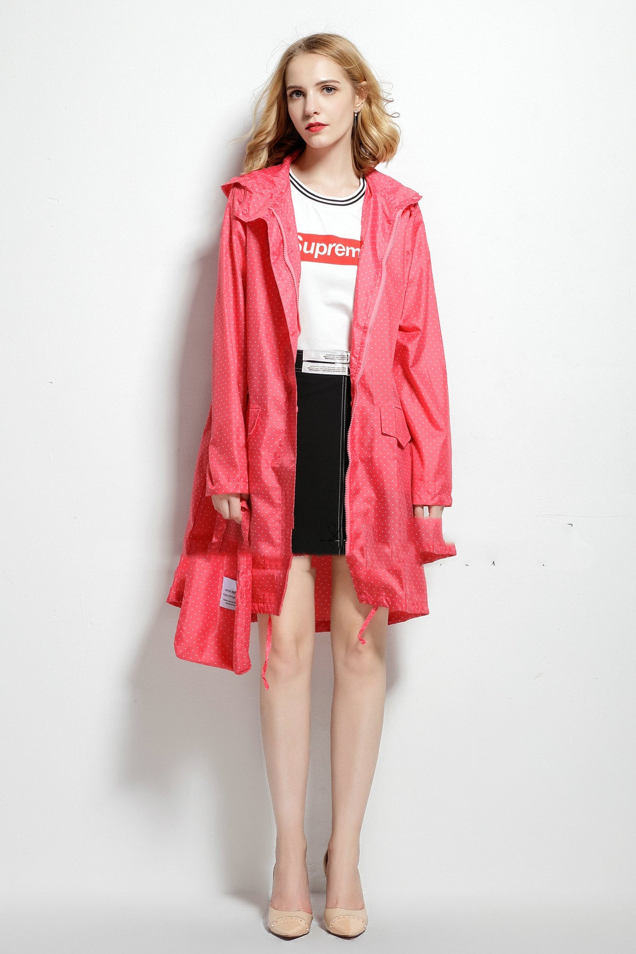 Camille Fonteneau | Hooded Windproof Raincoat For Women