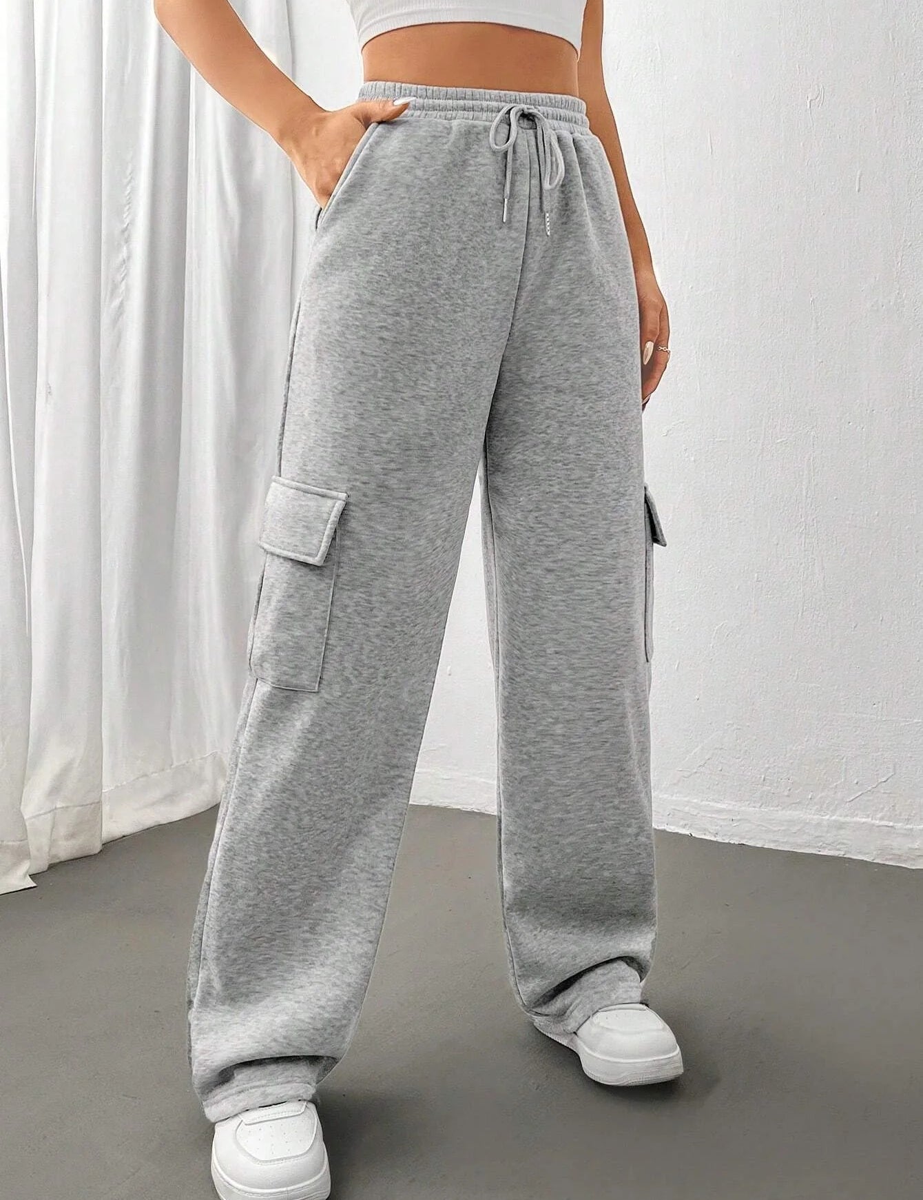Odile Carrington | Cargo Wide-Leg Jogger Pants For Women