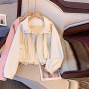 Amandine Lefebvre | Cropped Work Jacket With Drawstring Waist For Women