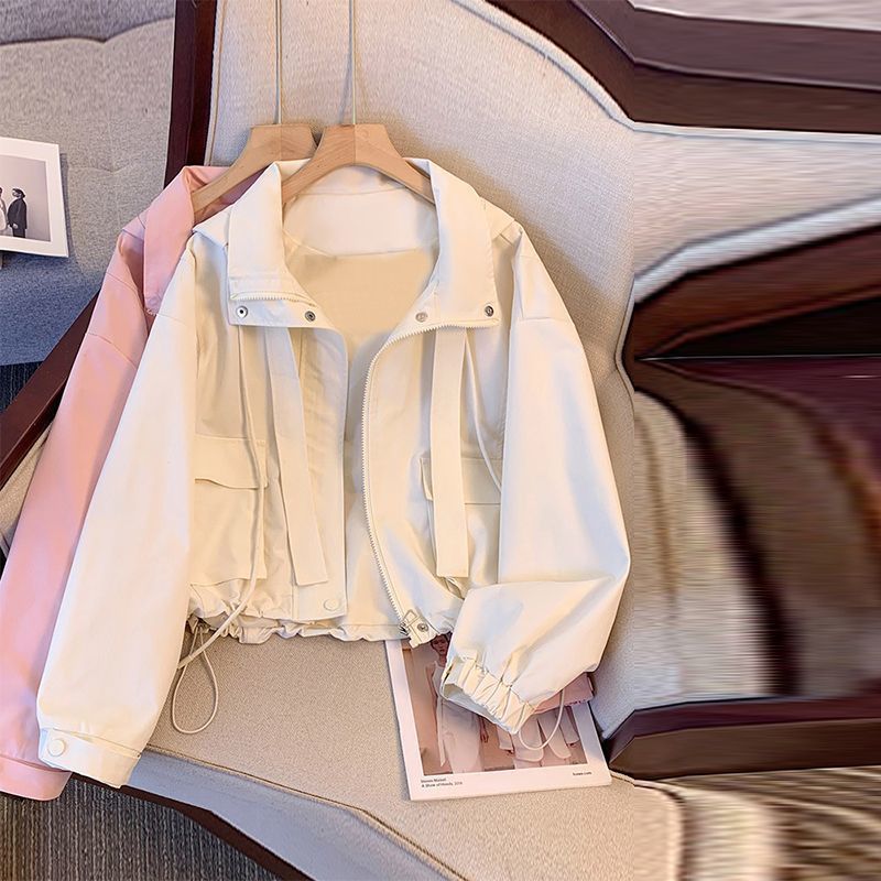 Amandine Lefebvre | Cropped Work Jacket With Drawstring Waist For Women