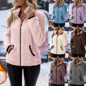 Valerie Ashcroft | Plush Fleece Zip-Up Jacket For Women