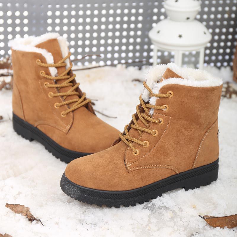 Ines Chastain | Faux Fur Lined Snow Boots For Women