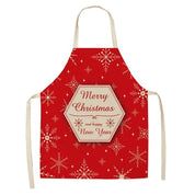 Marguerite Duvernay | Linen Look Christmas Apron With Festive Print